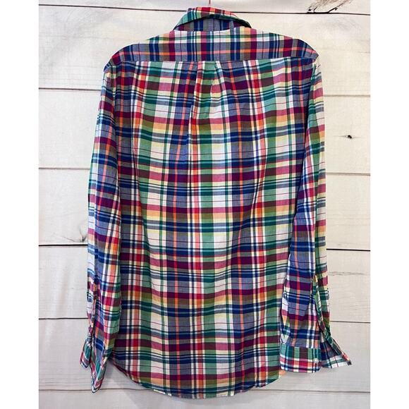 Ralph Lauren Mens Button Down Shirt Authentic Indian Madras Size Med - Picture 5 of 5